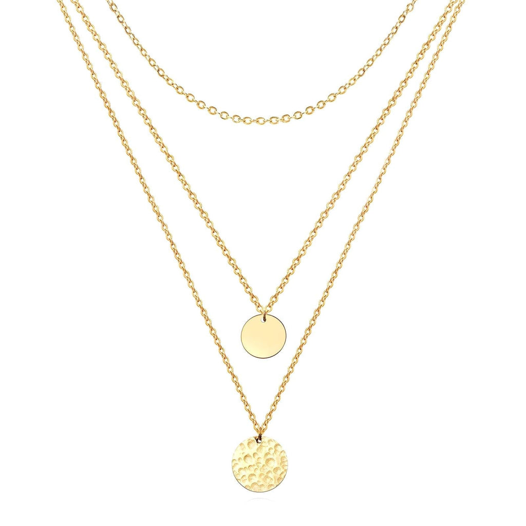 NECKLACE, 18K GOLD PLATED STEEL