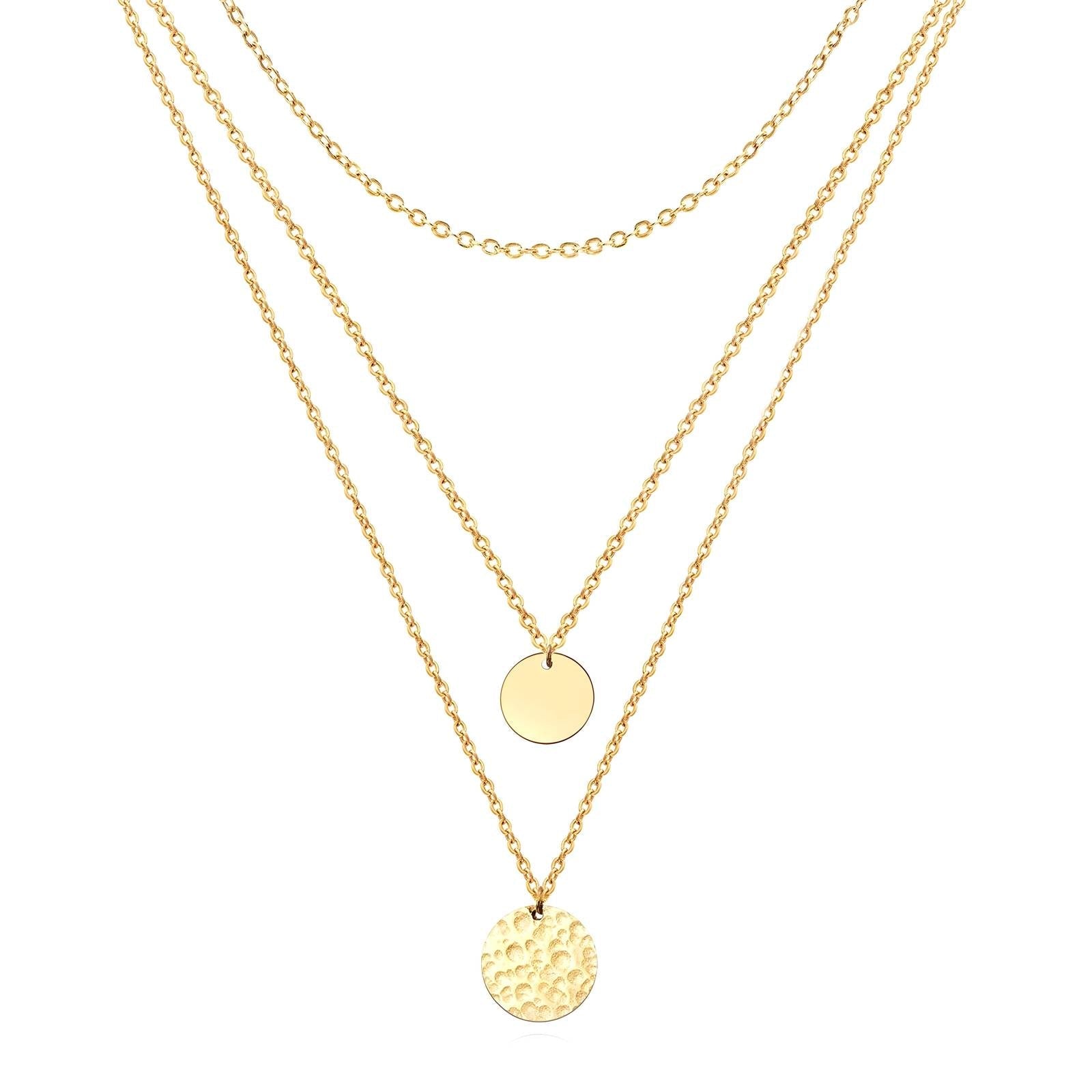 NECKLACE, 18K GOLD PLATED STEEL